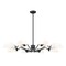Z-Lite Breton Matte Black 8 Light Chandelier 3048-8MB - alternate 1