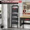 Wrightmaster 4.2 ft. Metal Folding Step Ladder, 9 ft. Reach, with Tool Holder, 800 lbs. Load Capacity ZOR-WK29-4-DF - alternate 3