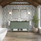 James Martin Vanities Breckenridge 60" Double Vanity, Smokey Celadon, w/ 3 CM Phantome Eclos Top 330-V60D-SC-3PHT - alternate 2
