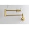 Kingston Brass Wall Mount Pot Filler Faucet with Knurled Handle, Brushed Brass KS4107RKX - alternate 3