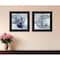 Homeroots Set Of Two The Beach Coastal 2 Black Framed Print Wall Art, 2PK 408170 - alternate 2