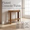 Alaterre Furniture Fluted Solid Wood Console Table 36 in Modern Entryway Table with Storage Shelf AFTBL-028 - alternate 2