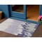 Homeroots 3' X 5' Purple And Ivory Abstract Washable Indoor Outdoor Area Rug 613650 - alternate 1