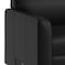 Flash Furniture Agent Black LeatherSoft Reception Sofa with Left and Right Side Charging Banks, Includes 2 Outlets,  BT-827U-3-BK-CHR-GG - alternate 3