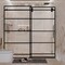 Fab Glass And Mirror Marcella Single Sliding Shower Door with Reversible Handle 44in- 48in W x 76in H - 3/8in Thick Fram SHMR-48-76MB - alternate 3