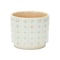 Homeroots White Set of Three Dolomite 2.77056 ounce Round Pot Planter, 3PK 517984 - alternate 1