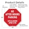 Signmission No After Hours Parking Lot Is Locke, 10 Inch X 10 Inch, Aluminum Metal Signs OC-A-10-118 - alternate 2