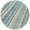 Homeroots 8' Sky Blue Beige And Tan Round Striped Washable Indoor Outdoor Area Rug 615009 - alternate 2