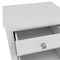 Homeroots 24" White Two Drawer Faux Wood Nightstand 543674 - alternate 2