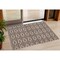 Homeroots 3' X 5' Brown And Beige Geometric Washable Indoor Outdoor Area Rug 599610 - alternate 1