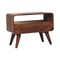 Homeroots 24in Brown Solid Wood Fireplace TV Stand 720014 - alternate 2