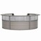 Linea Italia Reception Desk 11.1 ft D X 46 in H, 11.8 ft W X Thermofused Laminate, Clear, Ash ZUD319 - alternate 1