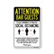 Signmission PSA, Bar Guests Practice Social Distancing, 14in X 10in Peel And Stick Wall Graphic, RD-1014-25408 OS-NS-RD-1014-25408 - alternate 1