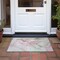 Homeroots 2' X 3' Gray and Pink Abstract Washable Non Skid Indoor Outdoor Area Rug 559361 - alternate 2