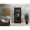 Sartodoors Solid French Door Clear Glass, Lucia 2266 Matte Black and Aluminum Strips, Single Regular Panel Fr LUCIA2266ID-BLK-32 x 80-Butterfly - alternate 3