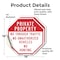 Signmission Private Property No Through Traffic, 18 inch X 18 inch, Vinyl Decal, 2PK OC-D-2PACK-18-156 - alternate 2