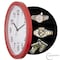 Clockswise 10-in Wall Mounted Clock with Hidden Storage Door, Stylish Safe for Valuables Featuring Secret QI004150.RD - alternate 1