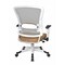 Space Seating Pulsar White Frame Managers Chair, Twilight Angora 317W-W1C1F2W-K014 - alternate 2