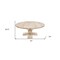 Homeroots 70" Brown Rounded Solid Wood Pedestal Base Dining Table 488691 - alternate 2