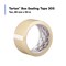 3M Packing Tape, 1.8 mil Thick, 1.9 in W x 54.7 yd L, 3 in Core Dia., Clear, 36 PK 305 - alternate 4