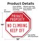 Signmission Private Property No Climbing Keep O, 10 inch X 10 inch, Aluminum Metal Signs, 2PK OC-A-2PACK-10-146 - alternate 5