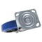 Vestil Elastic Rubber Swivel Caster 8 In. Diameter x 2 In. Width 770 Lb. Capacity Blue/Black CST-BB-8X2ER-S - alternate 3