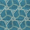 Homeroots 9' X 12' Teal Blue And Beige Geometric Washable Indoor Outdoor Area Rug 613528 - alternate 3