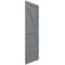 Ekena Millwork True Fit PVC Two Equal Panel Farmhouse Fixed Mount Shutters w/ Z-Bar, Ocean Swell , 15W x 32H, PR TFP102FH15X032CH - alternate 4