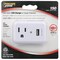 Powerzone Outlet Tap, Surge, 1 Outlet(s) White ORUSB241S - alternate 1