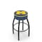 Holland Bar Stool Co 25" 4" Michigan Cushion Seat, Blk Wrinkle Base Swivel Bar Stool L8B125MichUn - alternate 1