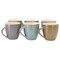 Elama Honeysuckle 6-Piece 15 oz. Mug Set, Assorted Colors EL-HONEYSUCKLE6 - alternate 2