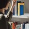 Acrimet Steel Metal Bookends for Shelves, Heavy Duty, for Large books, Deep Blue, 2PK 292.7 - alternate 2