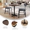 Flash Furniture 31.25" Round Tabletop, Seamless Surface Technology, Dark Brown with 22x22 Black Table Height X-Base ST-RD31-WBR-T2222-GG - alternate 3