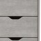Homeroots 18" Gray Five Drawer Standard Chest 546381 - alternate 2
