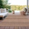 Homeroots 3' X 5' Orange And Copper Striped Washable Indoor Outdoor Area Rug 610606 - alternate 2