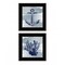 Homeroots Set Of Two The Beach Coastal 2 Black Framed Print Wall Art, 2PK 408170 - alternate 1