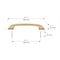 Richelieu 5 1/16-inch (128 mm) Center to Center Champagne Bronze Contemporary Cabinet Pull BP7350128CHBRZ - alternate 3