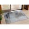 Homeroots 3' X 5' Sky Blue And Gray Abstract Washable Indoor Outdoor Area Rug 632029 - alternate 1