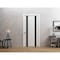 Sartodoors Sliding Closet Bi-fold Doors 84 x 96 inches, Planum 0444 White Silk with Black Inserts and Frosted PLANUM0444BF-WS-8496 - alternate 1