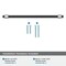 Amerock Mergence 10-1/16 inch 256mm Center-to-Center Matte Black/Polished Nickel Cabinet Pull BP36981FBPN - alternate 2