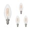Bulbrite LED Filament 5 W Dimmable B11 Light Bulb with Clear Glass Finish and E12 Base, 2700K, 500Lumens, 4PK 861686 - alternate 1