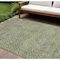 Homeroots 8' X 10' Artichoke Green Geometric Washable Indoor Outdoor Area Rug 607467 - alternate 1