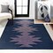 Jonathan Y Chayton Minimalist Geometric Non-Slip Machine-Washable Navy/Purple 5 ft. x 8 ft. Area Rug WSH110F-5 - alternate 1