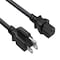 Sanoxy 2 PACK  1ft Universal Power Cord IEC320 C13 to NEMA 5-15P SNX-CBL-LDR-PW101-1201 - alternate 1