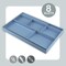 Acrimet Drawer Organizer Tray with 8 Compartments for Office, Makeup & Accessories (Blue) 977.AO - alternate 2
