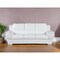 Homeroots 85" White Leather Sofa With Silver Legs 329479 - alternate 3