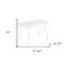Homeroots 47" White Wood and Metal Parsons Computer Desk 489835 - alternate 2