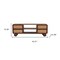 Homeroots 43in Brown Solid Wood Enclosed and Open Storage TV Stand 719197 - alternate 2