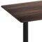 Flash Furniture 48" x 30" Tabletop, Seamless Surface Technology, Dark Brown and 5" x 22" Black Table Height T-Bases ST-REC3048-WBR-T0522-GG - alternate 2