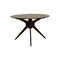 Homeroots 47" Walnut Solid Wood Pedestal Base Round Top Dining Table 716294 - alternate 3